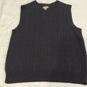 Gray sweater vest